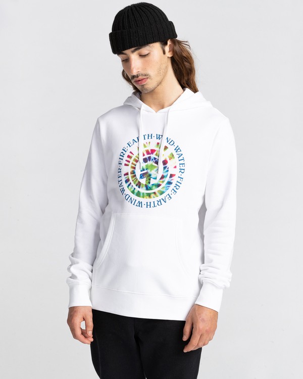 1 Santoro - Sudadera con Capucha para Hombre Blanco Z1HOD5ELF1 Element
