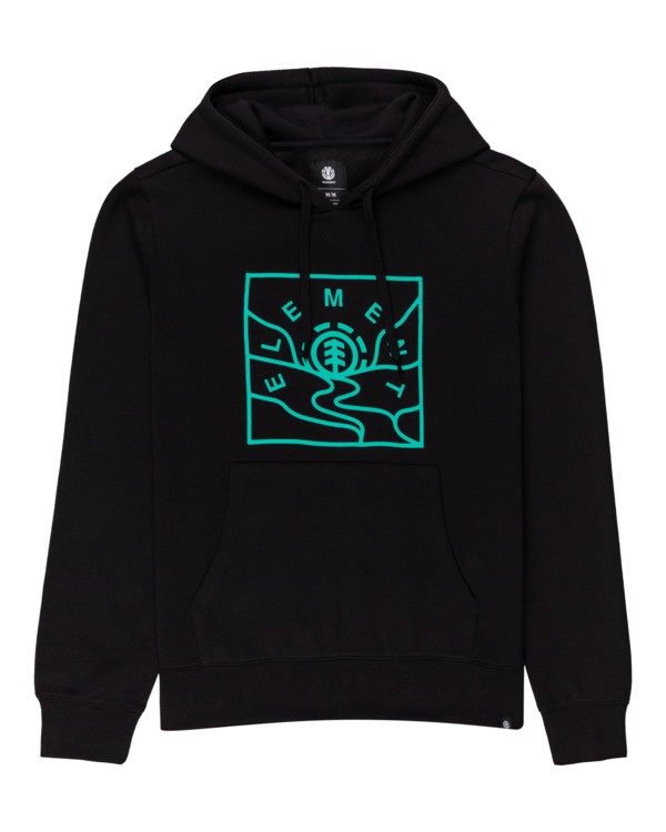 0 Kimos - Sudadera con Capucha para Hombre Negro Z1HOE2ELF1 Element