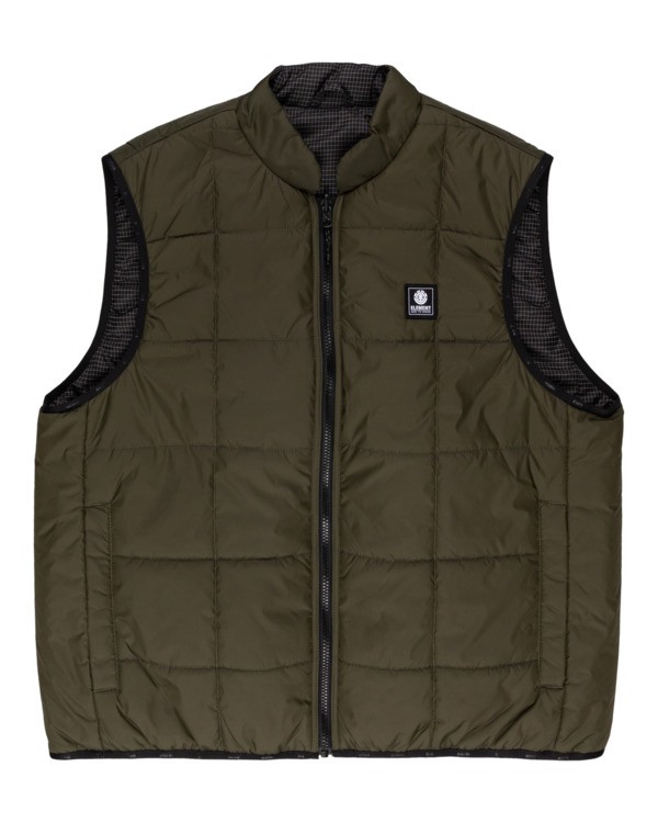 0 Wolfe - Reversible Body Warmer for Men Green Z1JKF4ELF1 Element