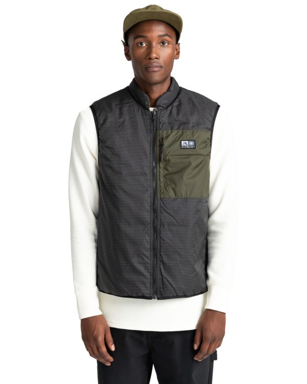 5 Wolfe - Reversible Body Warmer for Men Green Z1JKF4ELF1 Element