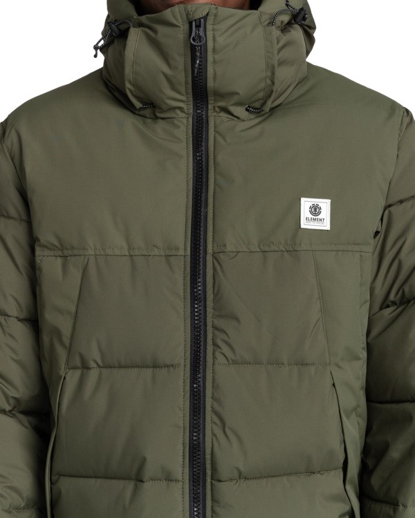 5 Dulcey - Water repellent puffer jacket for Men Green Z1JKF7ELF1 Element