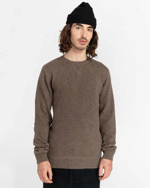 3 Kayden - Pull pour Homme Beige Z1JPC1ELF1 Element