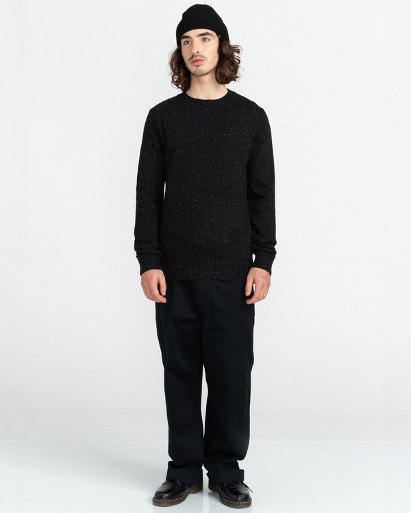 4 Kayden - Pull pour Homme Noir Z1JPC1ELF1 Element