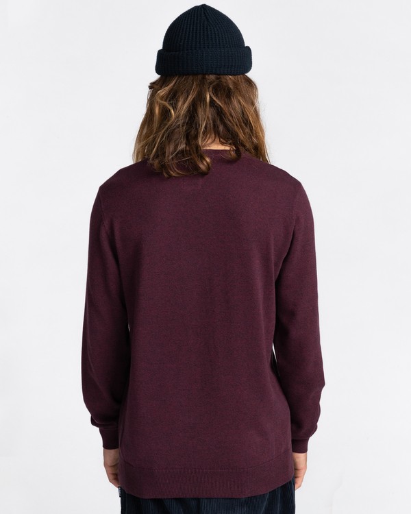 3 Crew - Pull pour Homme Rouge Z1JPC2ELF1 Element