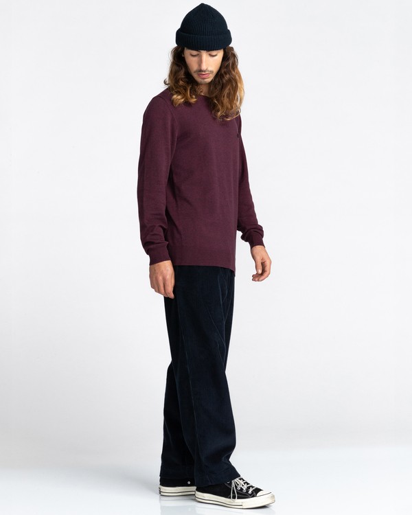 2 Crew - Pull pour Homme Rouge Z1JPC2ELF1 Element