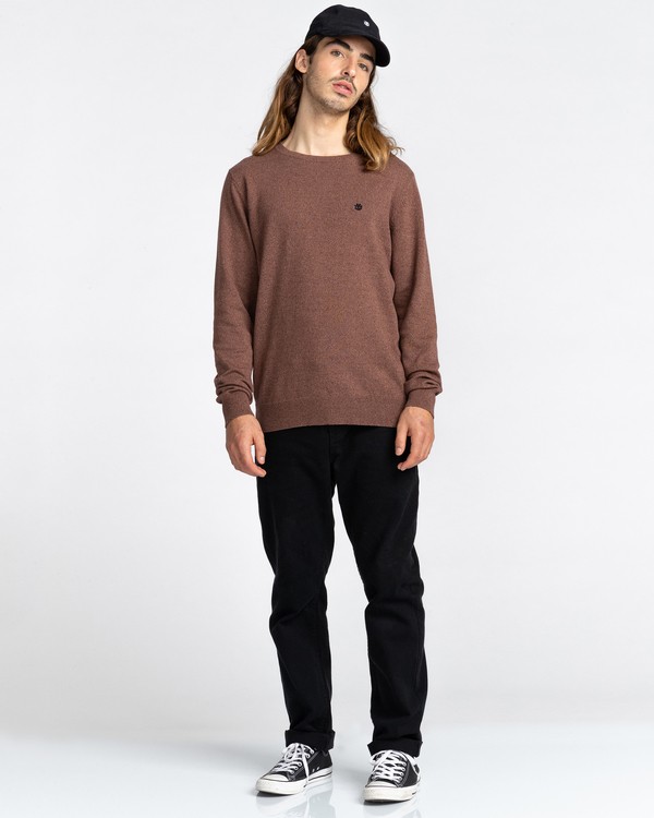 2 Crew - Jersey Cerrado para Hombre Marron Z1JPC2ELF1 Element