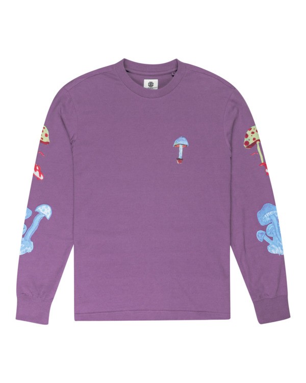 0 Pop Shrooms - Longsleeve für Männer Rosa Z1KTC3ELF1 Element