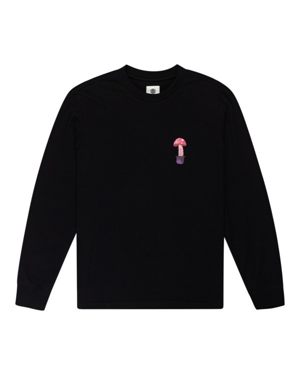 0 Pop Shrooms - Long Sleeve T-Shirt for Men Black Z1KTC3ELF1 Element