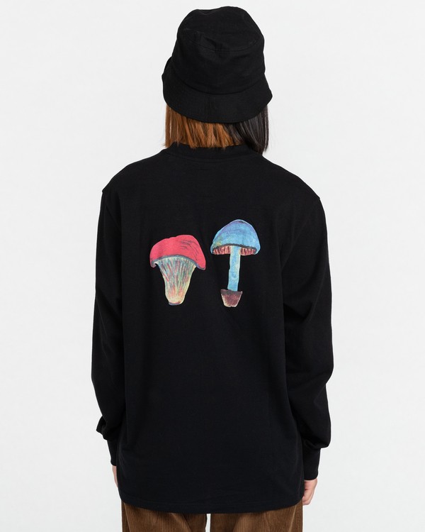 7 Pop Shrooms - Long Sleeve T-Shirt for Men Black Z1KTC3ELF1 Element
