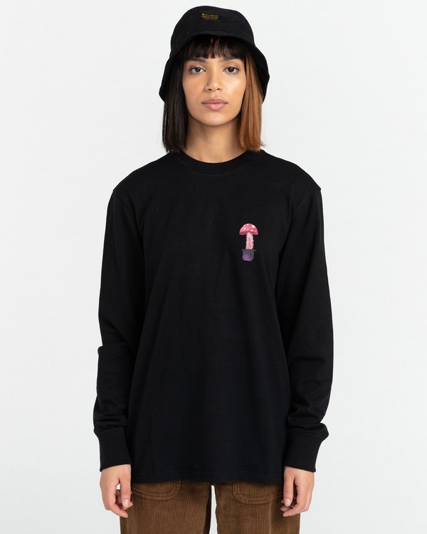 2 Pop Shrooms - Long Sleeve T-Shirt for Men Black Z1KTC3ELF1 Element