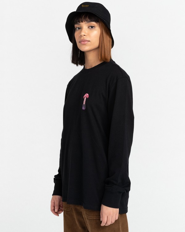 5 Pop Shrooms - Long Sleeve T-Shirt for Men Black Z1KTC3ELF1 Element