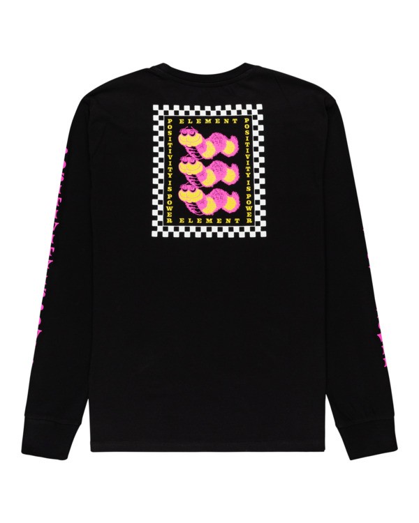 1 Ganzo - T-shirt manches longues pour Homme Noir Z1LSD2ELF1 Element