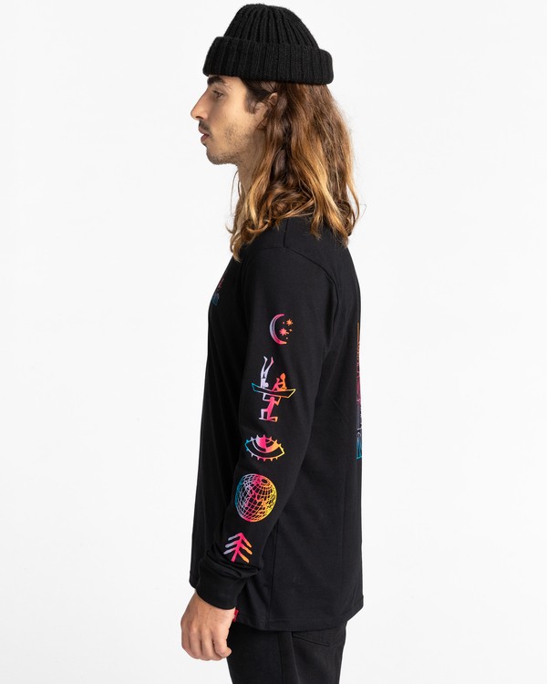 3 Cabeza - Maglietta a Maniche Lunghe da Uomo  Z1LSD4ELF1 Element
