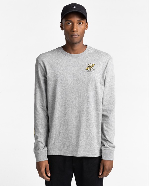 2 Transender - Long Sleeve T-Shirt for Men Grey Z1LSE4ELF1 Element