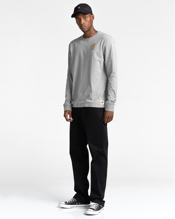4 Transender - Long Sleeve T-Shirt for Men Grey Z1LSE4ELF1 Element