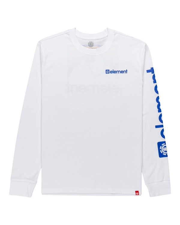 0 Joint - Long Sleeve T-Shirt Unisex White Z1LSE5ELF1 Element