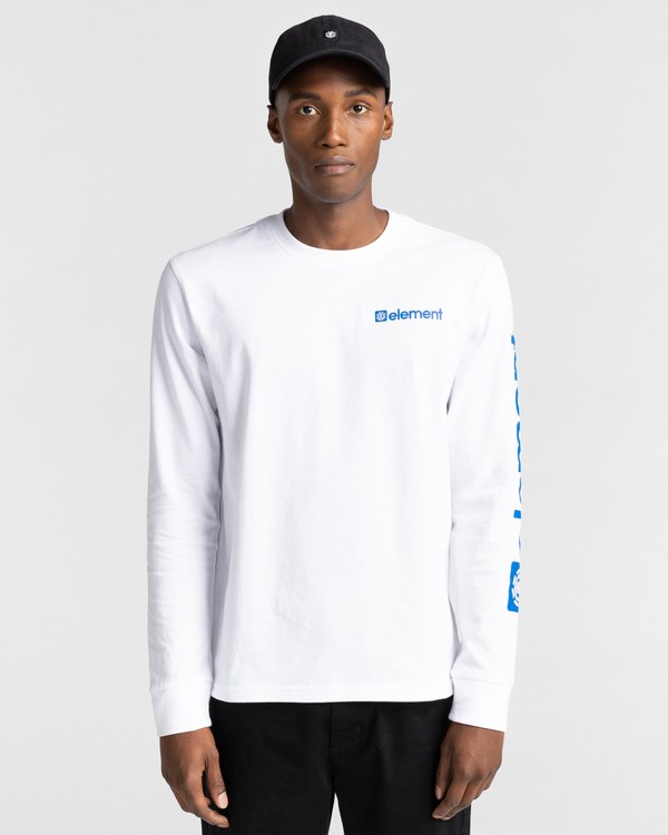 2 Joint - Long Sleeve T-Shirt Unisex White Z1LSE5ELF1 Element