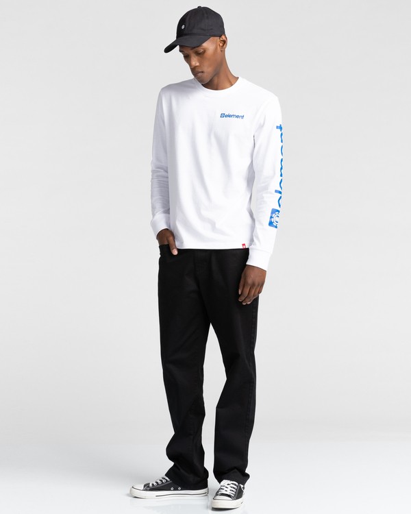4 Joint - Long Sleeve T-Shirt Unisex White Z1LSE5ELF1 Element