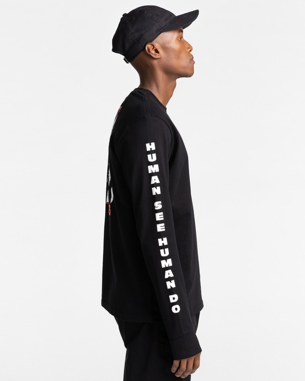 3 Pota Surge - Long Sleeve T-Shirt Unisex Black Z1LSE9ELF1 Element