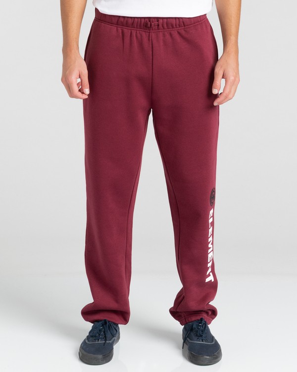 2 Cornell - Pantalón de Chándal Unisex Rojo Z1PTC3ELF1 Element
