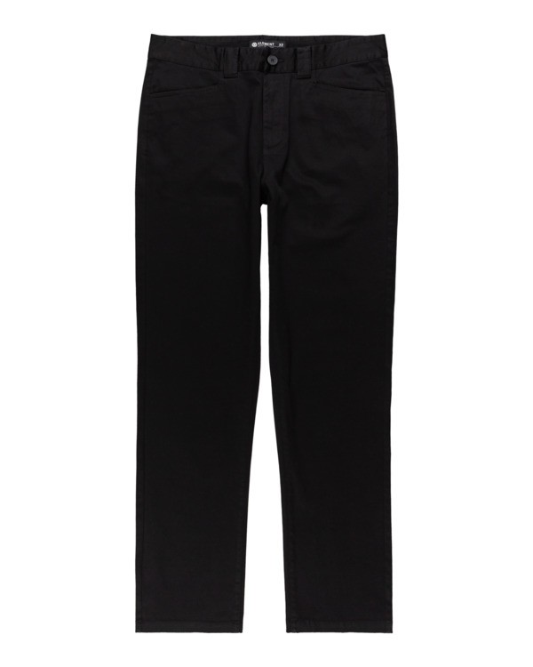 0 Sawyer - Pantaloni Chino voor Uomo Black Z1PTC4ELF1 Element