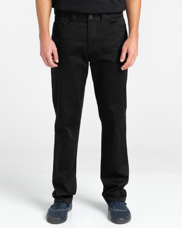2 Sawyer - Pantaloni Chino voor Uomo Black Z1PTC4ELF1 Element