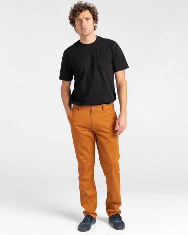 4 Howland Classic - Pantalon chino pour Homme Marron Z1PTC5ELF1 Element