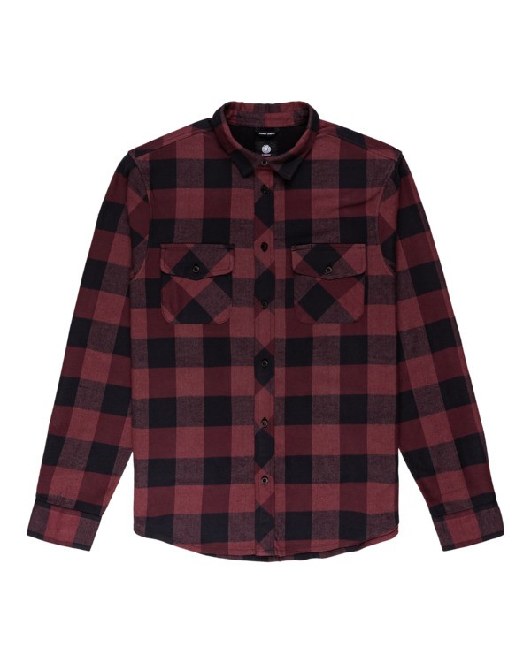 0 Tacoma - Flannel Shirt for Men Red Z1SHC1ELF1 Element