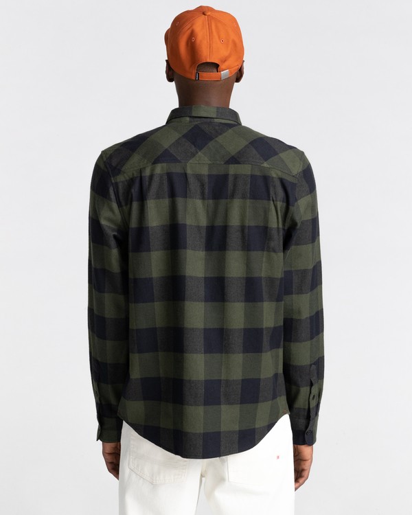 6 Tacoma - Flannel Shirt for Men Green Z1SHC1ELF1 Element