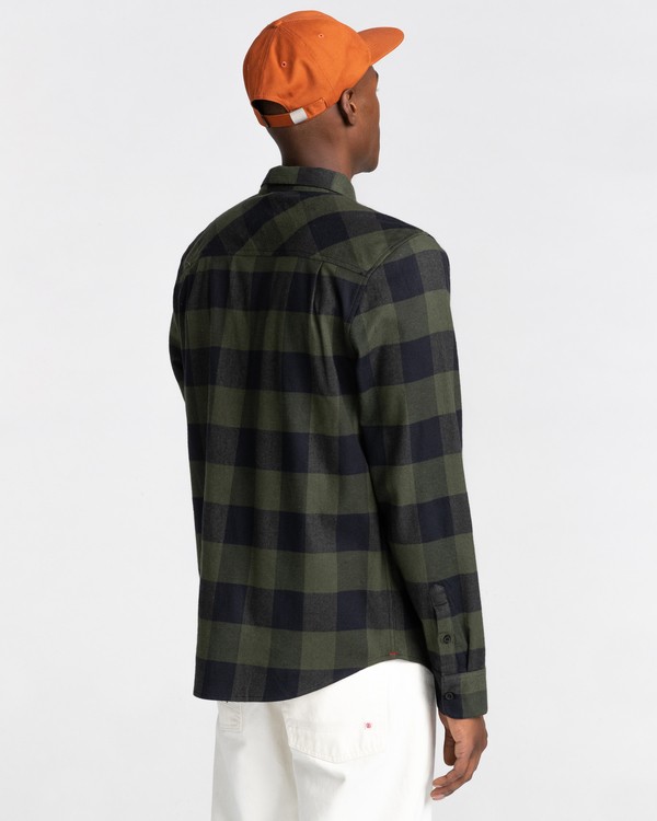 3 Tacoma - Flannel Shirt for Men Green Z1SHC1ELF1 Element