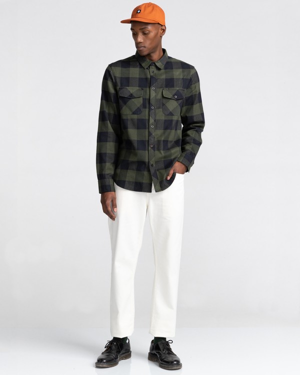 5 Tacoma - Flannel Shirt for Men Green Z1SHC1ELF1 Element