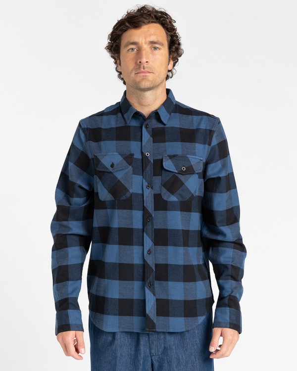 1 Tacoma - Chemise en flanelle pour Homme Bleu Z1SHC1ELF1 Element