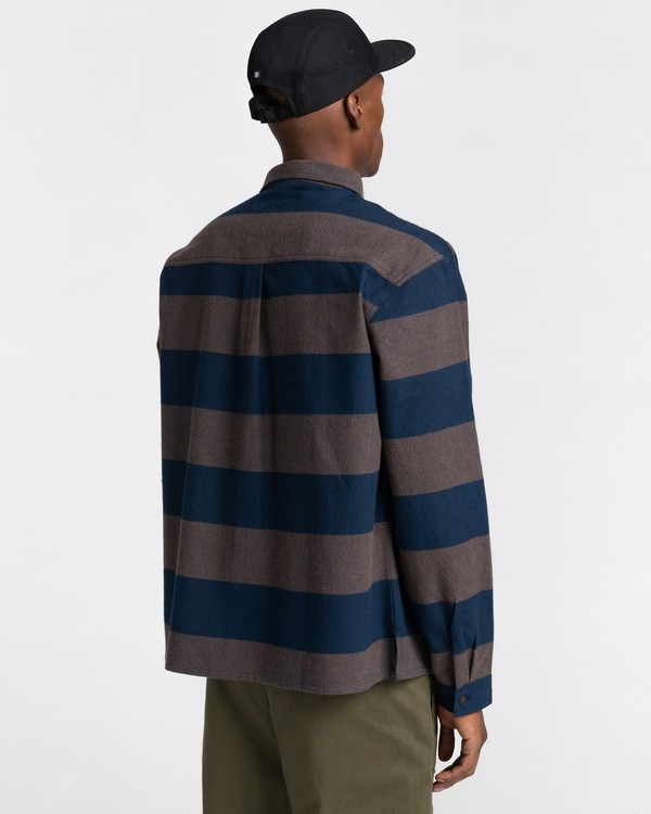 3 Wentworth Stripes - Flannel Shirt for Men  Z1SHC5ELF1 Element