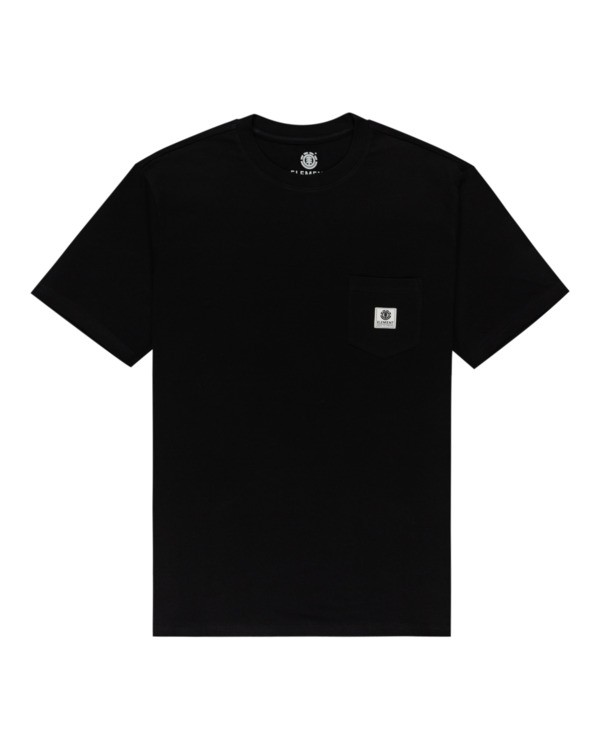 0 Basic Label - T-shirt manches courtes Noir Z1SSI1ELF1 Element