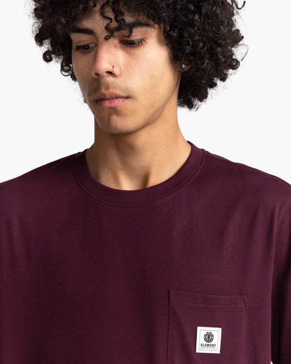 3 Basic Label - Kurzärmeliges T-Shirt Weiss Z1SSI1ELF1 Element