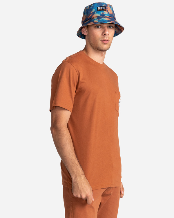1 Basic Label - T-shirt manches courtes Marron Z1SSI1ELF1 Element