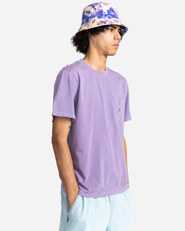 2 Basic Label - T-shirt manches courtes Violet Z1SSI1ELF1 Element