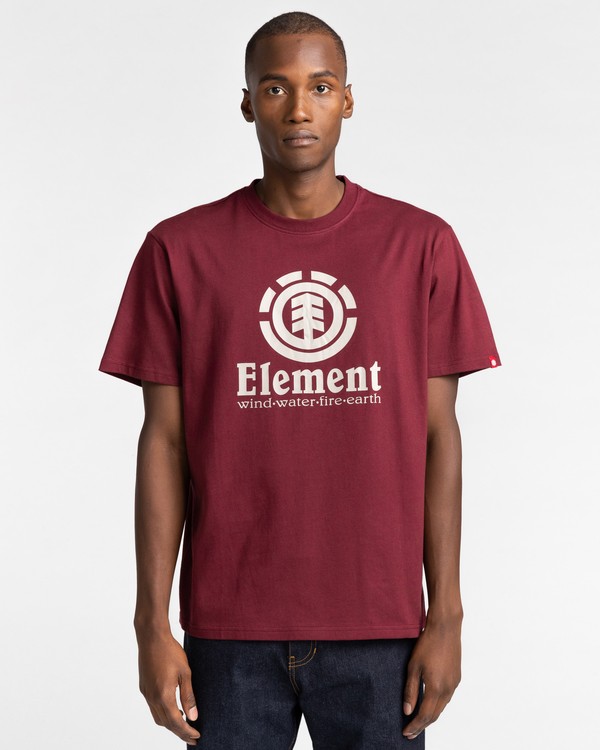 1 Vertical - Camiseta para Hombre Rojo Z1SSI4ELF1 Element