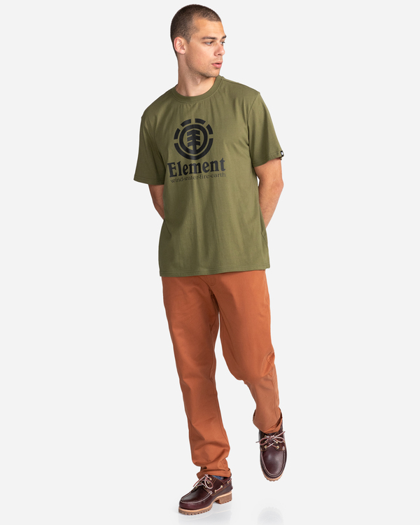 3 Vertical - T-shirt pour Homme Vert Z1SSI4ELF1 Element