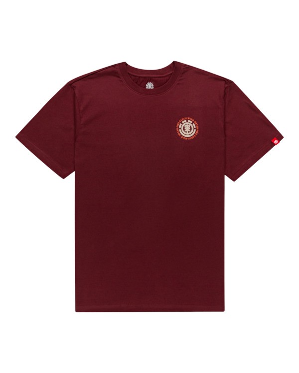 0 Seal - T-shirt pour Homme Rouge Z1SSI8ELF1 Element