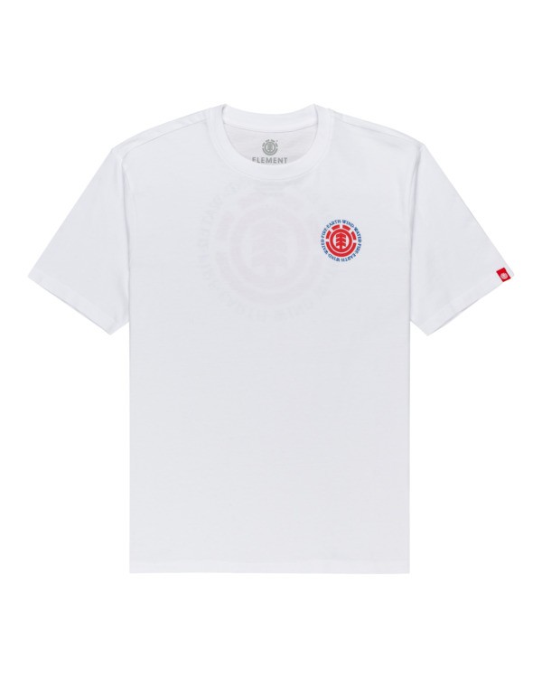 0 Seal - T-shirt pour Homme Blanc Z1SSI8ELF1 Element