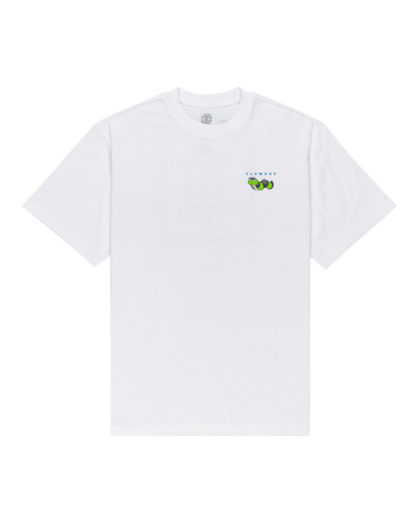 0 Ganzo - Maglietta da Uomo White Z1SSL1ELF1 Element