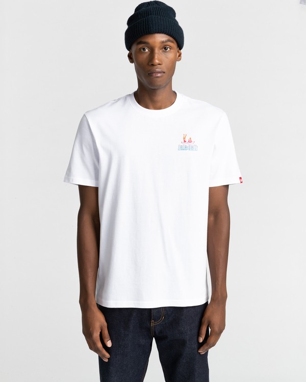 2 Cabeza - T-shirt pour Homme Blanc Z1SSL2ELF1 Element
