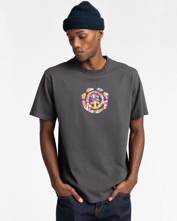 1 Shrooms Tree - T-Shirt for Men Black Z1SSO4ELF1 Element