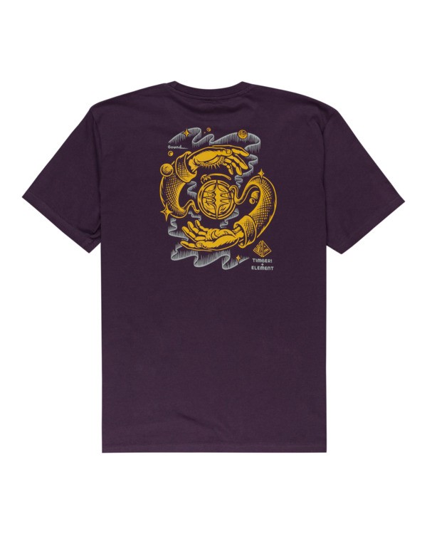 1 Rotation - T-Shirt for Men Purple Z1SSP4ELF1 Element