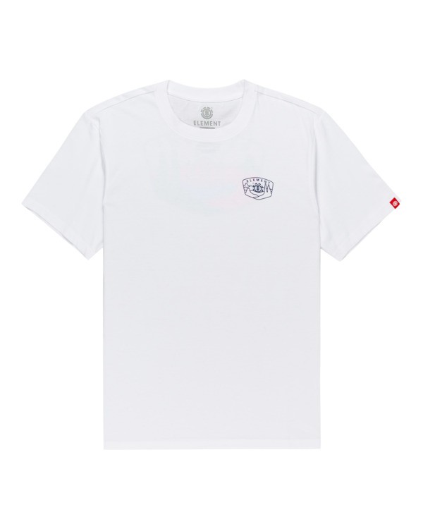0 Navio - Maglietta da Uomo White Z1SSP6ELF1 Element
