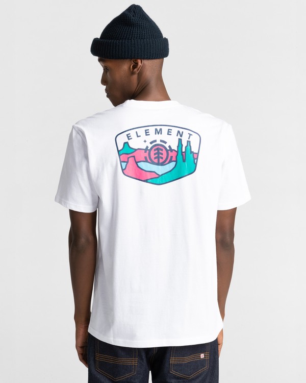 3 Navio - Maglietta da Uomo White Z1SSP6ELF1 Element