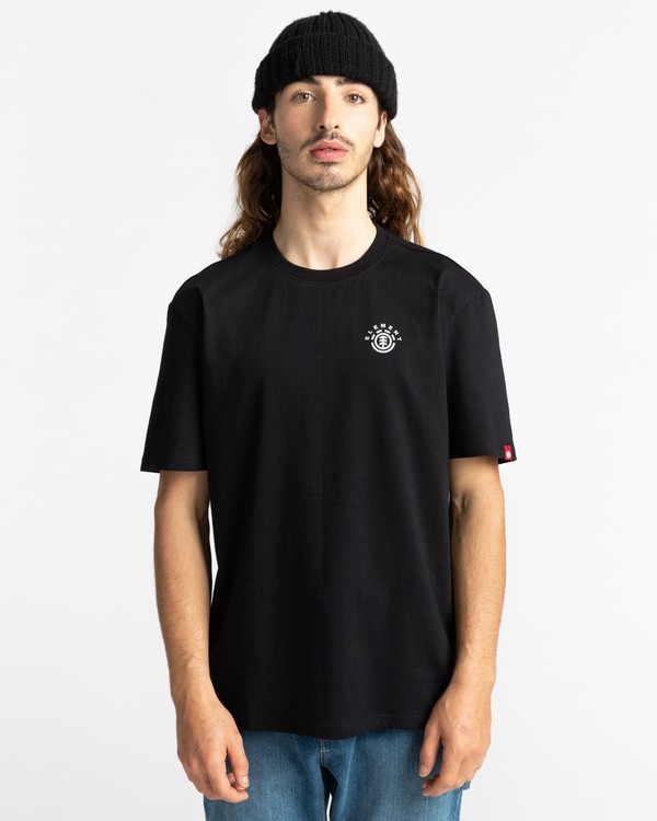 2 Ivyhill - T-Shirt for Men Black Z1SSP7ELF1 Element