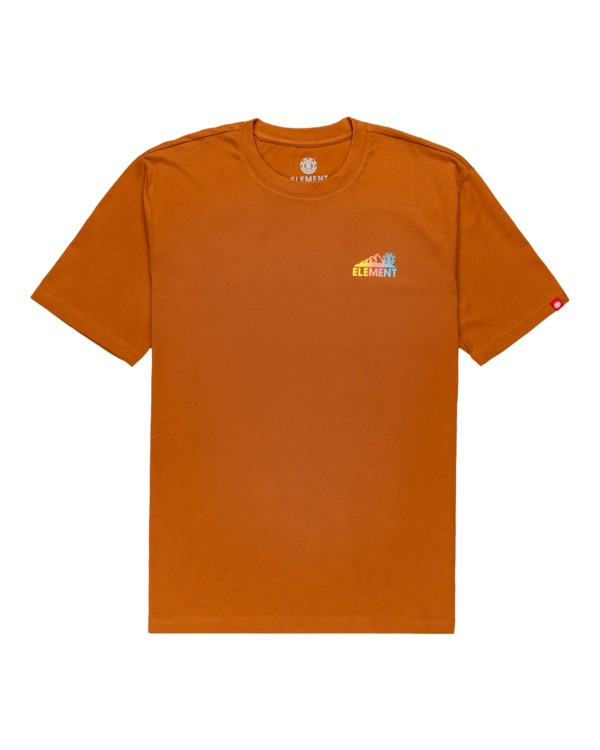 0 Malta - T-Shirt for Men Brown Z1SSQ1ELF1 Element