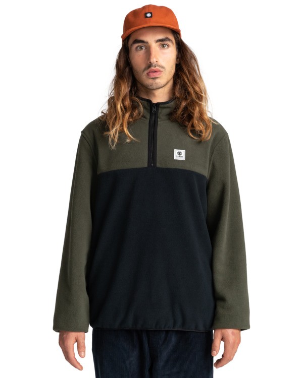 1 Abenaki - Polaire demi-zip pour Homme Vert Z1WAB4ELF1 Element